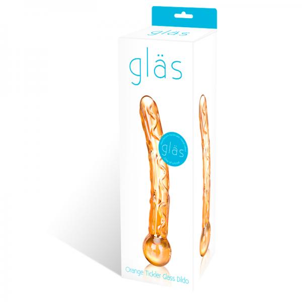 Glas - Orange Tickler - Glass Dildo