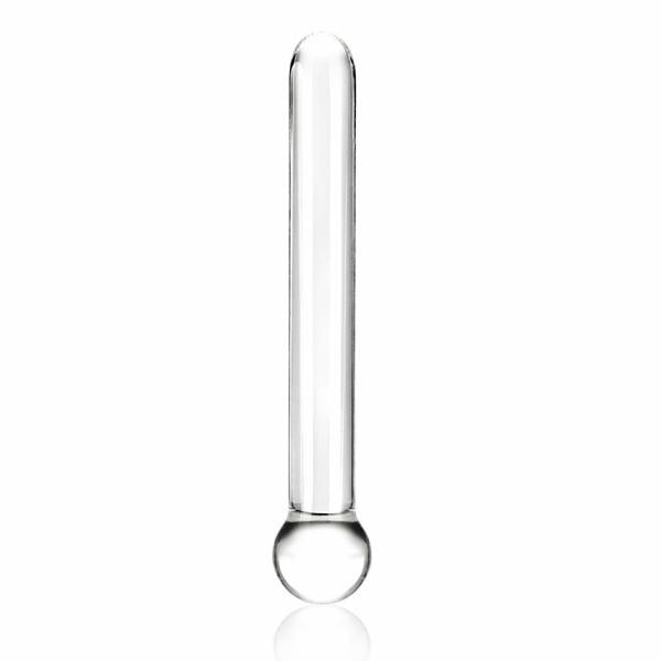 Glas - 7" Straight Glass Dildo - Clear