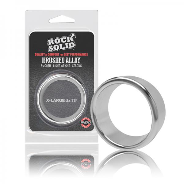 Rock Solid - Silver Brushed Alloy - C-Ring - X Large (2in X .75in)