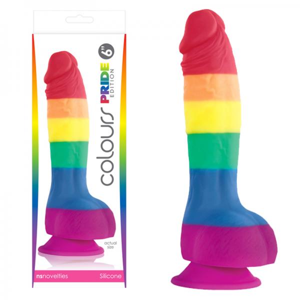 Colours Pride Edition 6" Rainbow Dong NS Novelties