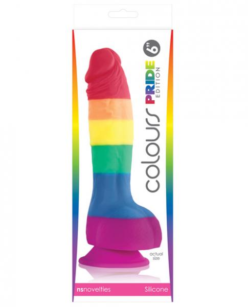 Colours Pride Edition 6" Rainbow Dong NS Novelties