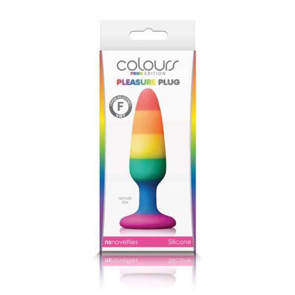 Colours Pride Edition Pleasure Plug Small Rainbow NS Novelties