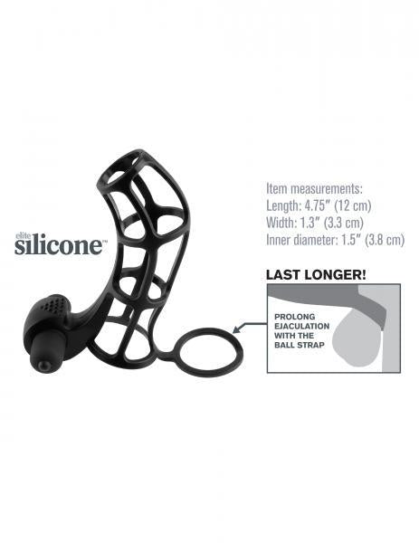 Deluxe Silicone Power Cage - Black Pipedream Products