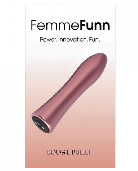 Femmefunn Bougie Bullet Vibrator Rose Gold Vvole llc