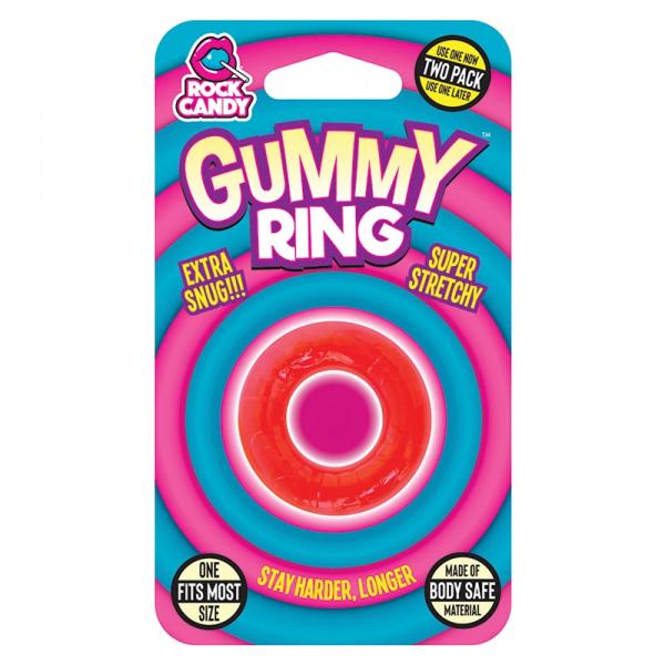 Gummy Ring - Red Gummy Ring - Red Rock Candy 8.51 Eros in Color