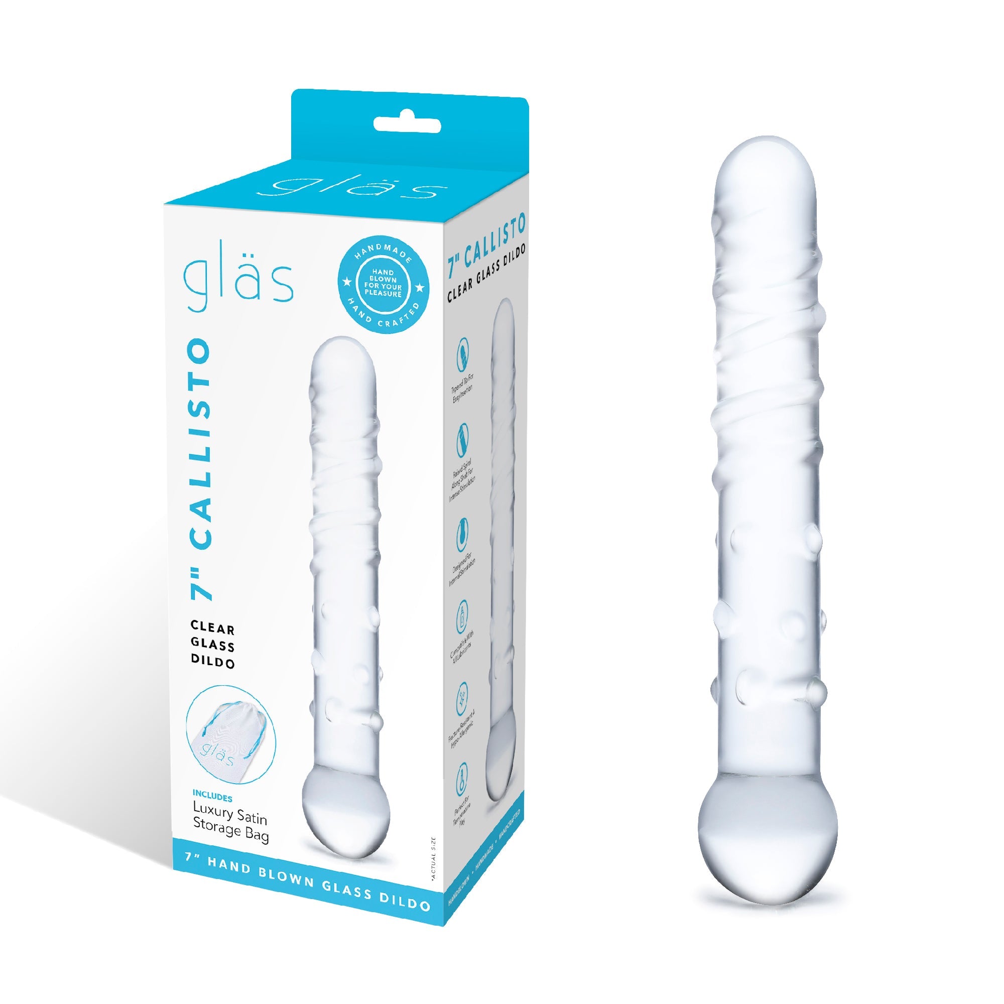 Glas Callisto Clear Glass Dildo