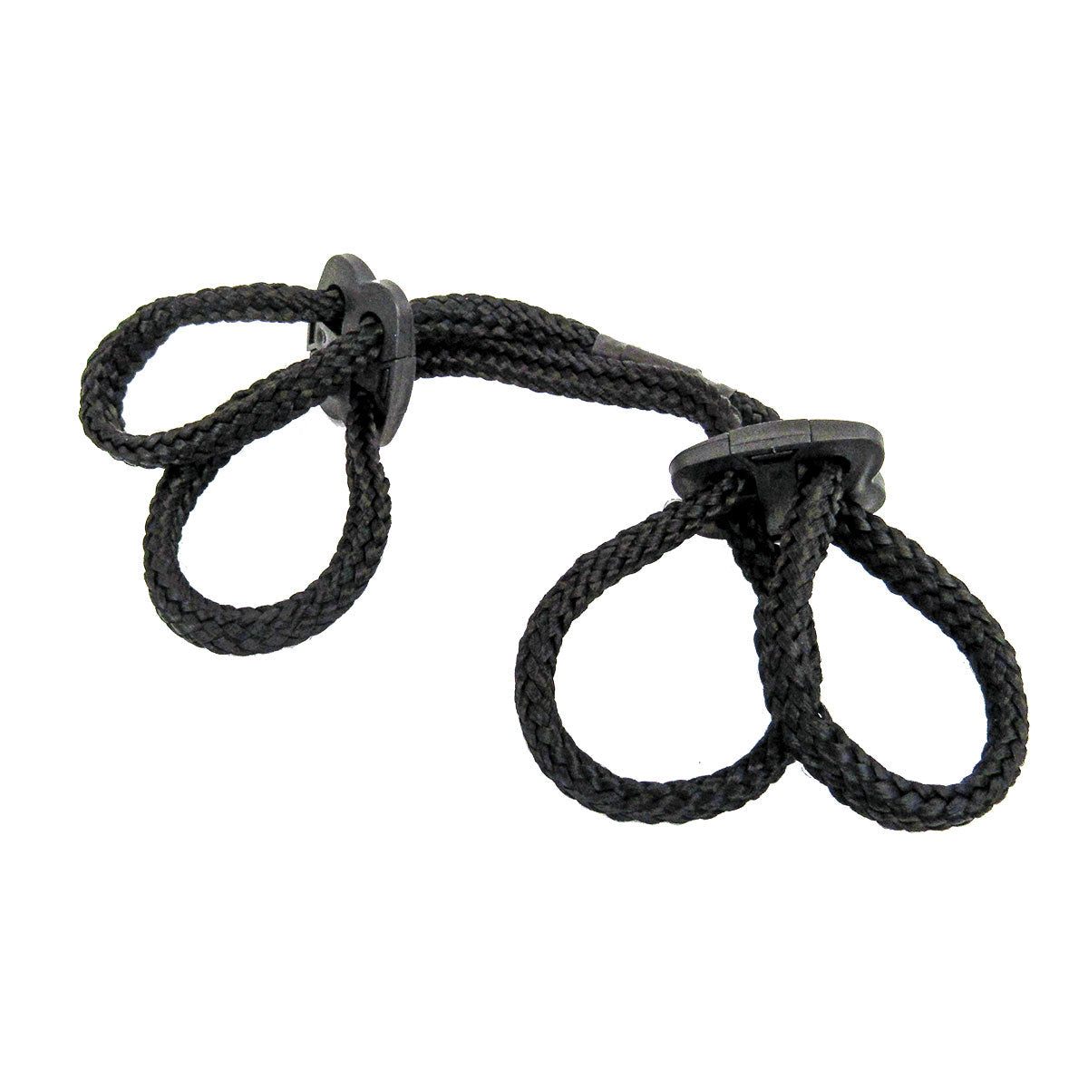 Shibari - Silky Soft Double Rope Wrist Cuffs - Black