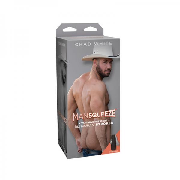 Man Squeeze - Chad White - Ultraskyn Stroker - Ass Vanilla Doc Johnson