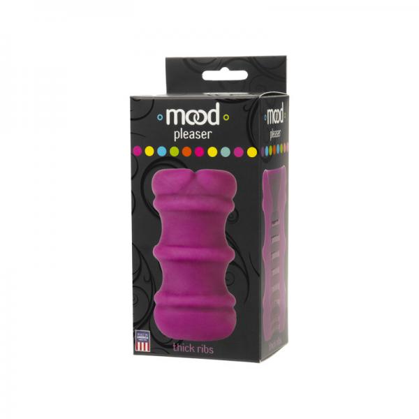 Mood Pleaser Thick Ribbed Purple Masturbator Doc Johnson