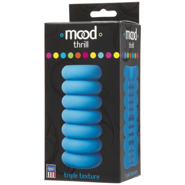 Mood Thrill Triple Texture Blue Stroker Doc Johnson