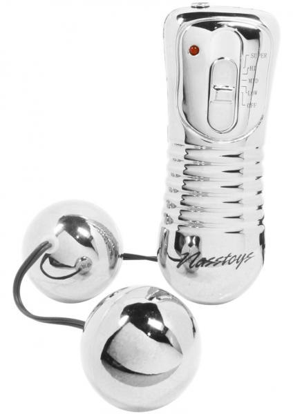 Nen Wa Balls Waterproof Vibrating Balls - Silver Nasstoys