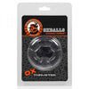 Oxballs Thruster Cockring, Clear Blue Ox Designs, Oxballs