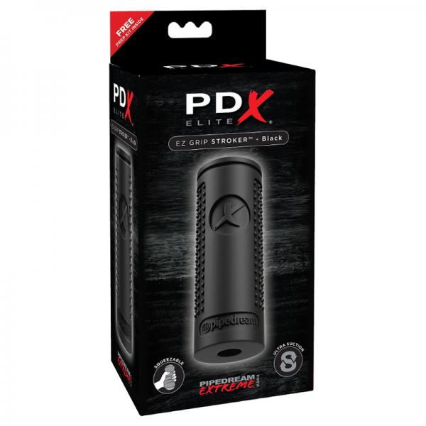 Pdx Elite Ez Grip Stroker Black Pipedream Products