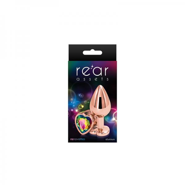 Rear Assets Rose Gold Heart Medium Rainbow NS Novelties