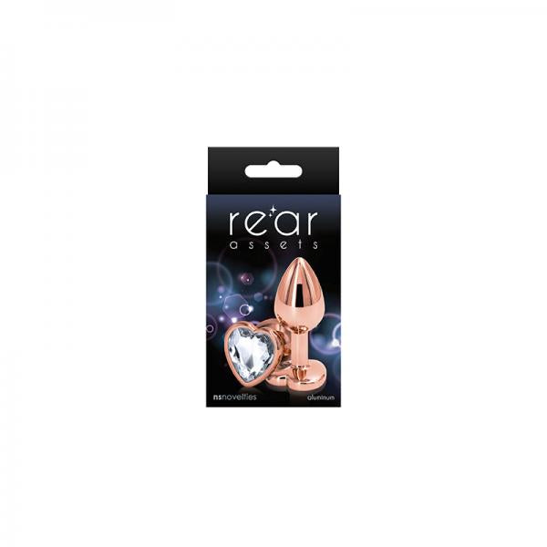 Rear Assets Rose Gold Heart Small Clear NS Novelties