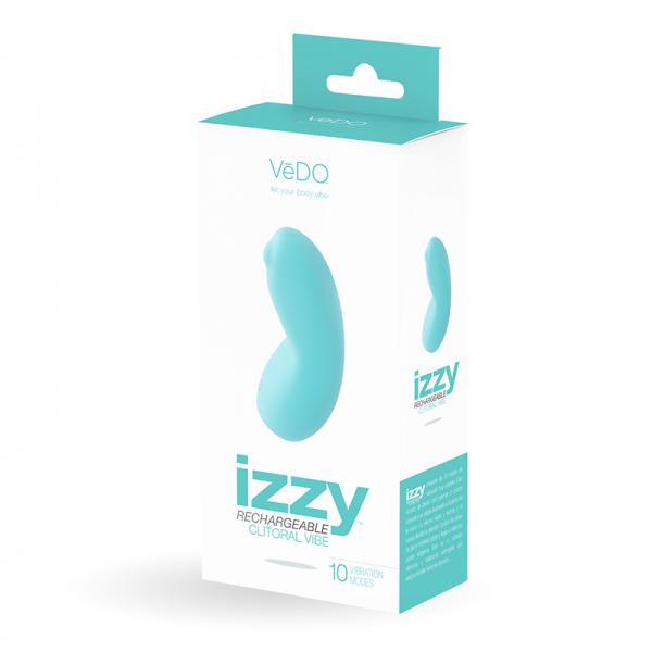 Vedo Izzy Rechargeable Clitoral Vibe - Tease Me Turquoise Vedo Izzy Rechargeable Clitoral Vibe - Tease Me Turquoise Savvy Co. 49.49 Eros in Color