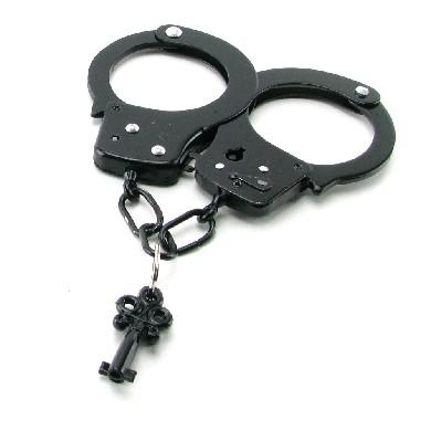 Fetish Fantasy Designer Metal Handcuffs - Black